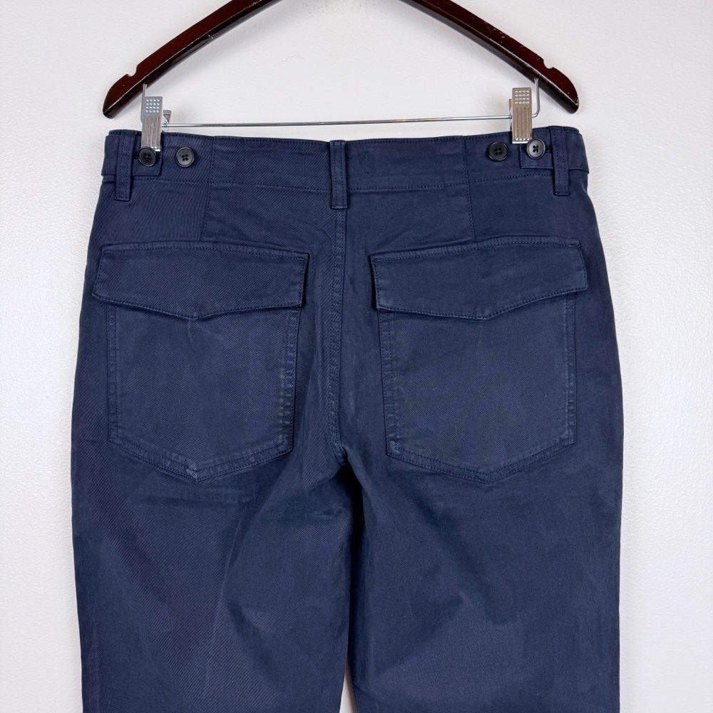 Madewell Slim Straight Utility Pants Garment Dye Deep Indigo Size 29 NWT - Picture 8 of 11
